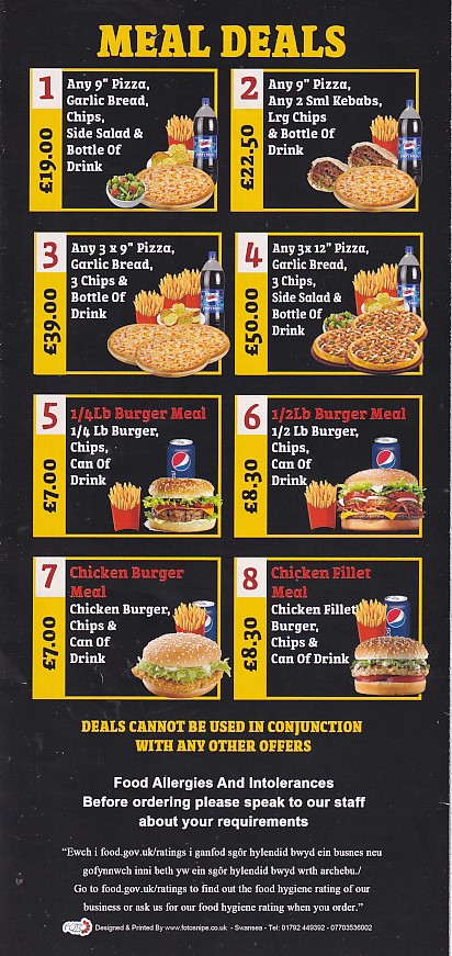Seyrans cardigan meal deals
