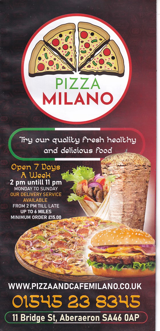 Cafe milano menu store
