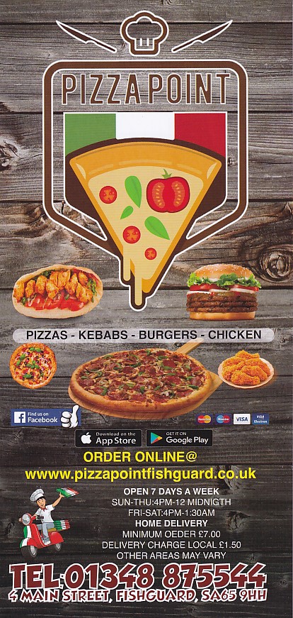 usa takeaway menu Fishguard